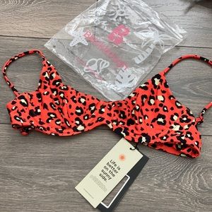 Blackbough leopard print bikini top